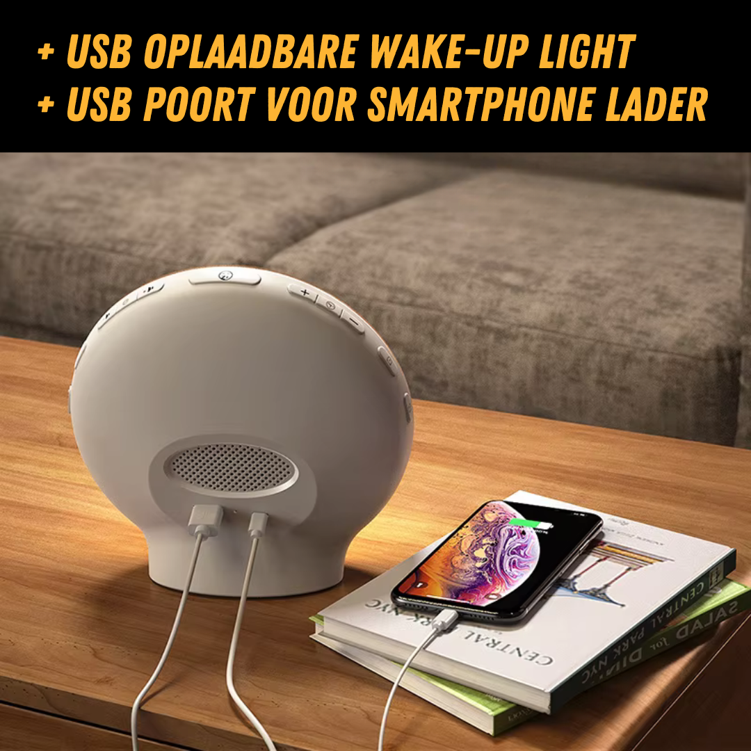 Natuurlijke wekkerradio met wake-up light