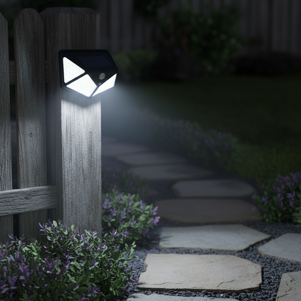 Wandgemonteerde solarverlichting