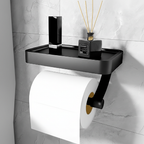 Muurbevestigde toiletpapierhouder
