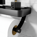 Muurbevestigde toiletpapierhouder