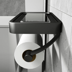 Muurbevestigde toiletpapierhouder