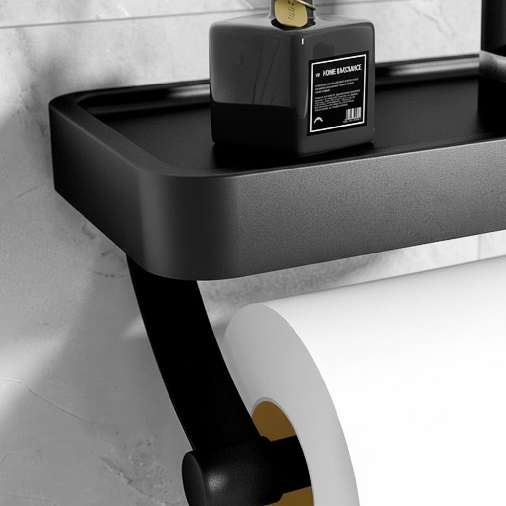 Wandgemonteerde toilettenpapierhouder – Noor