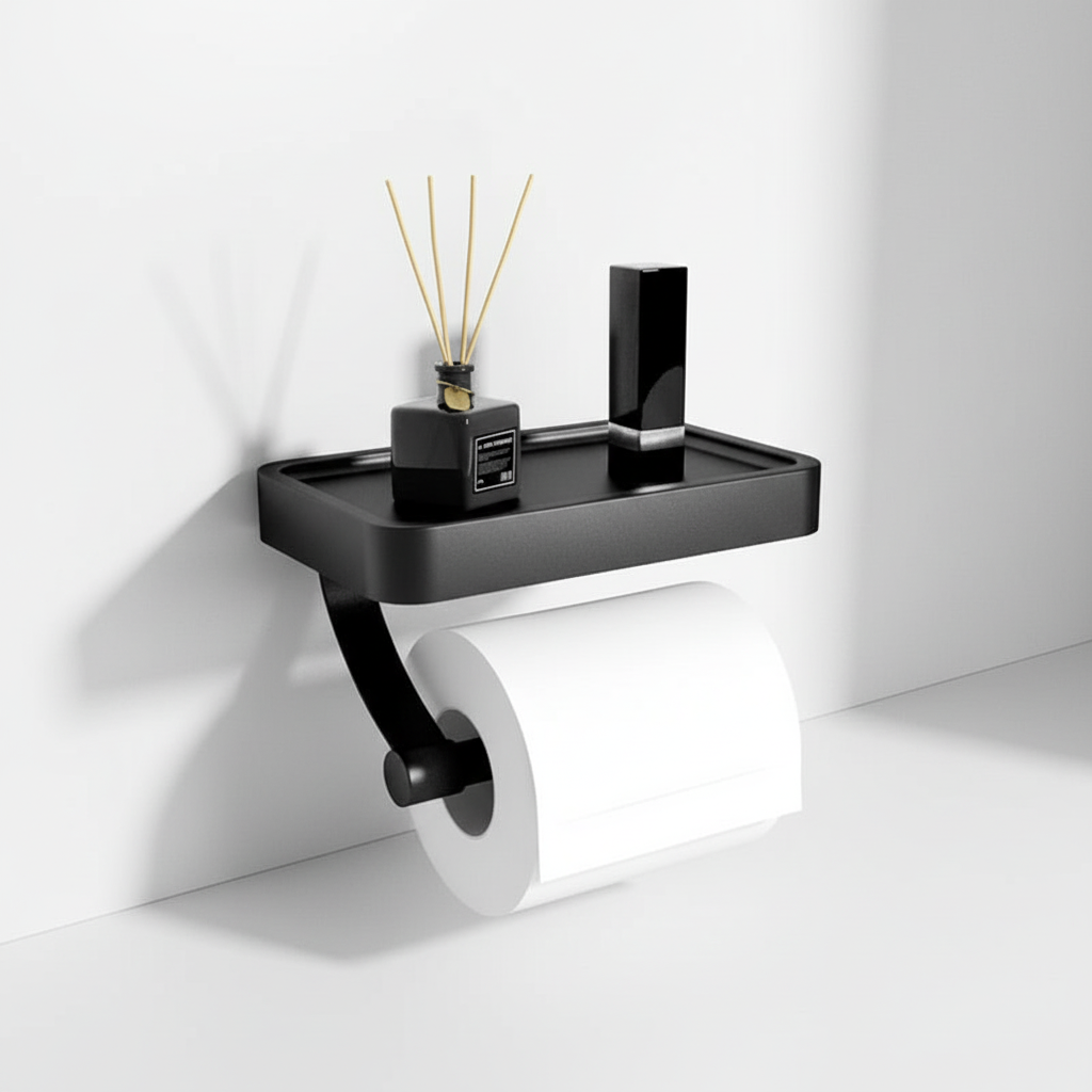 Wandgemonteerde toilettenpapierhouder – Noor
