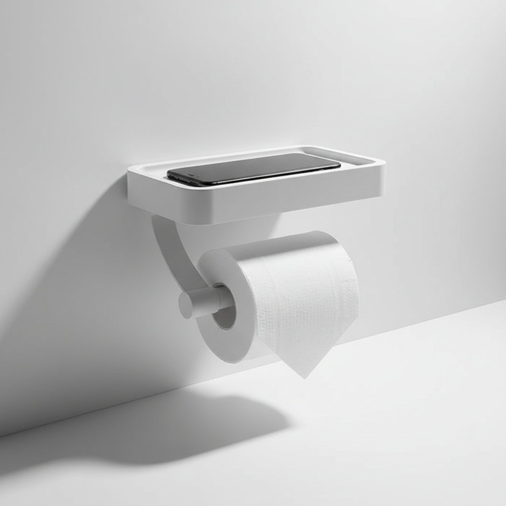 Wandgemonteerde toilettenpapierhouder – Noor