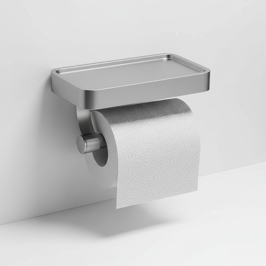 Wandgemonteerde toilettenpapierhouder – Noor