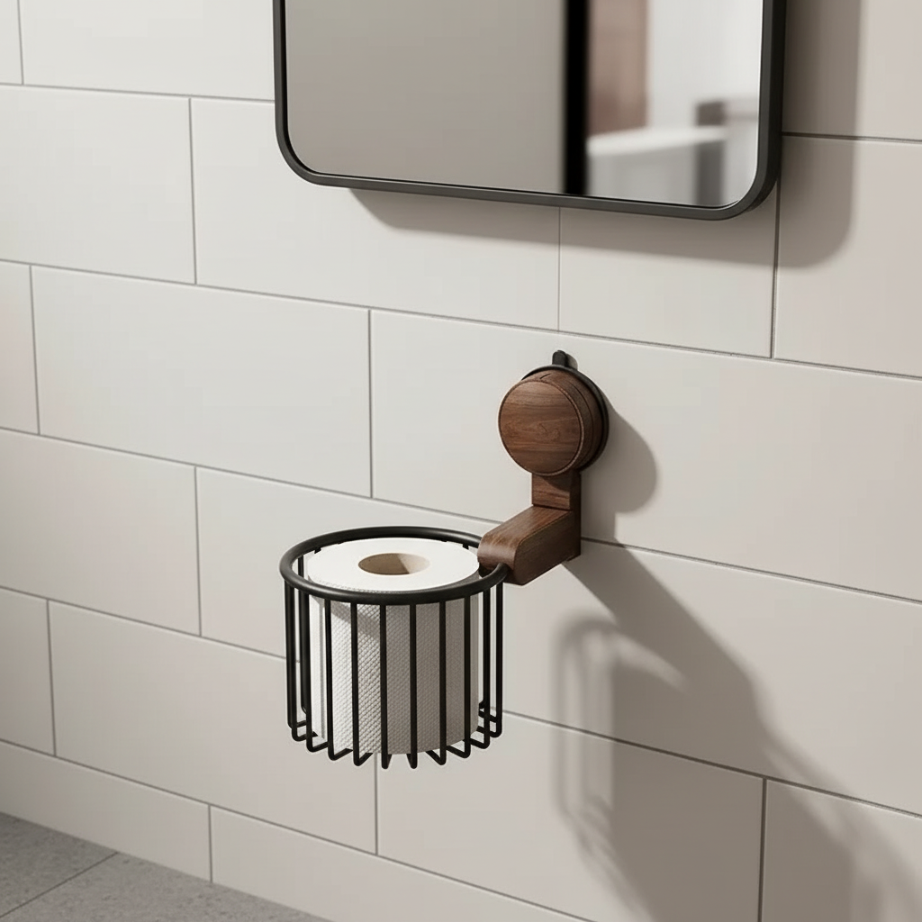 Wandgemonteerde toilettenpapierhouder – Liva