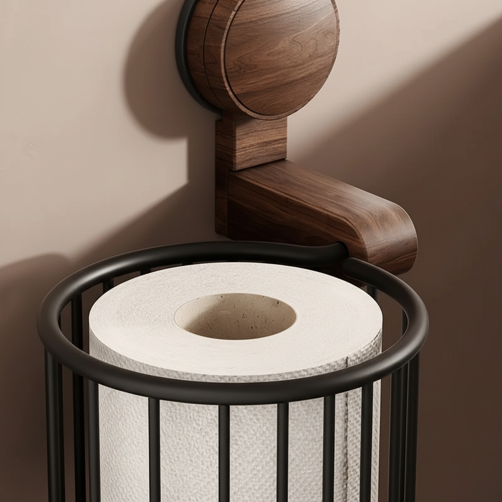 Wandgemonteerde toilettenpapierhouder – Liva