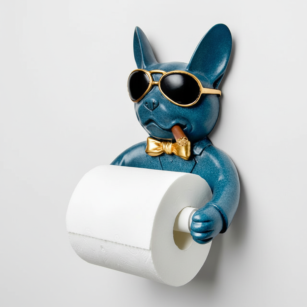 Muurbevestigde toilettenpapierhouder kunststof