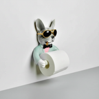 Muurbevestigde toilettenpapierhouder kunststof