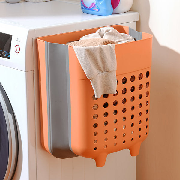 Wandgemonteerde wasmand opvouwbaar