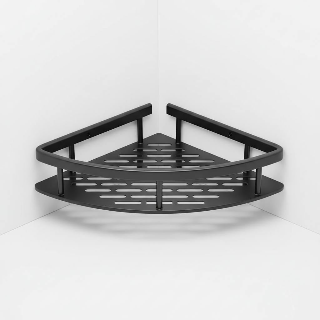 Wandmontage hoekrek kunststof