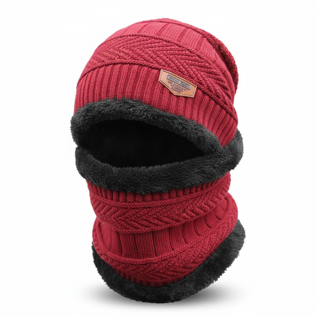 Warmte muts met gezichtsbescherming
