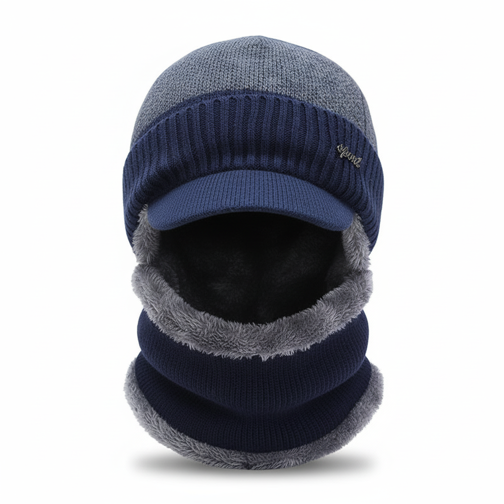 Warmte muts met gezichtsbescherming