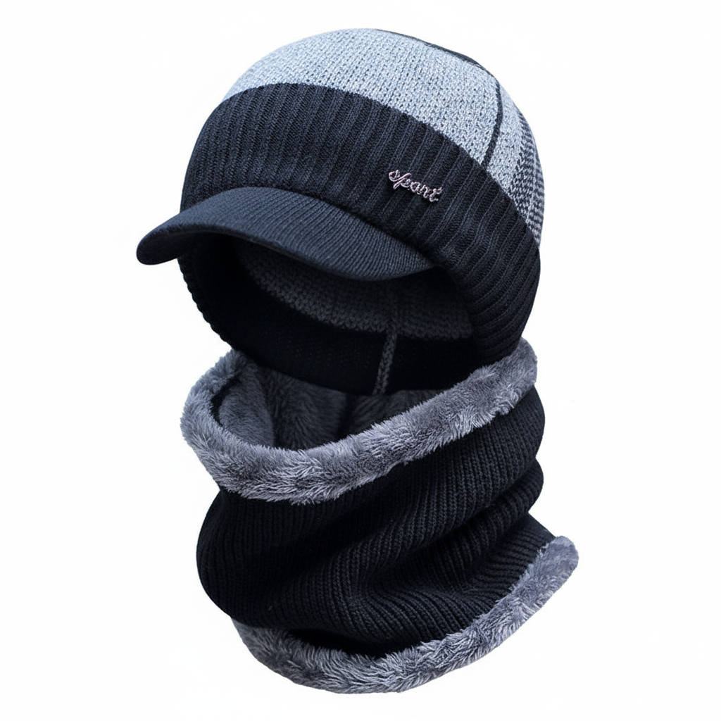 Warmte muts met gezichtsbescherming