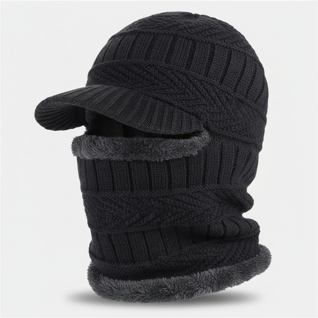 Warmte muts met gezichtsbescherming