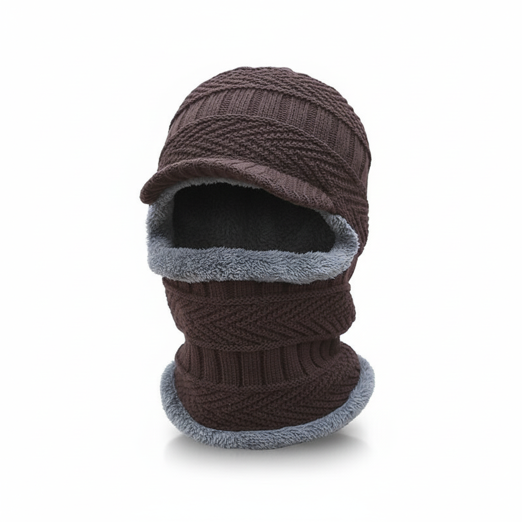 Warmte muts met gezichtsbescherming