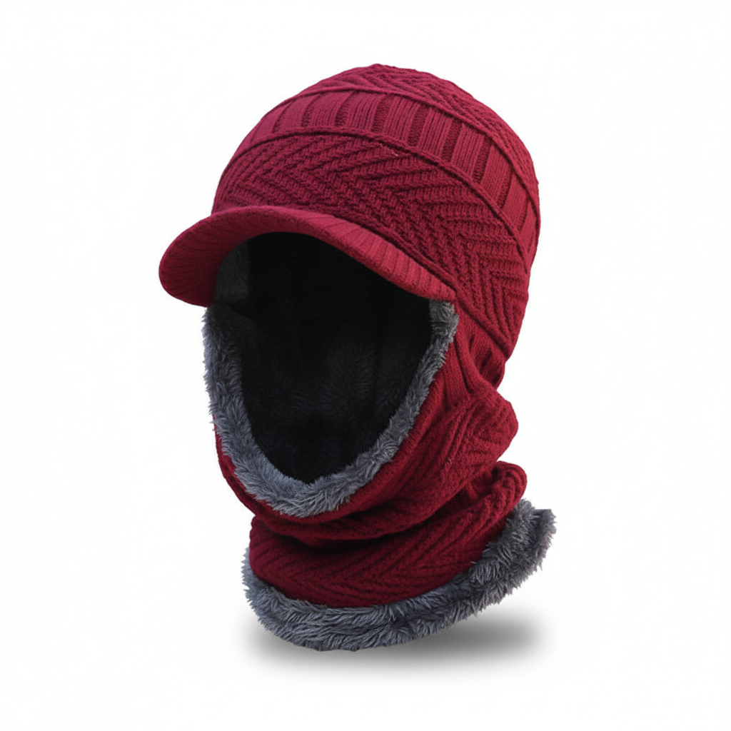 Warmte muts met gezichtsbescherming
