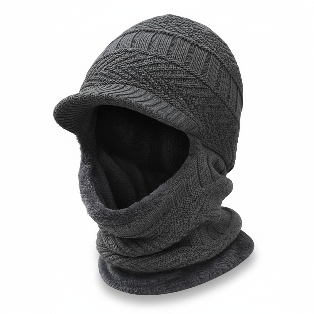 Warmte muts met gezichtsbescherming