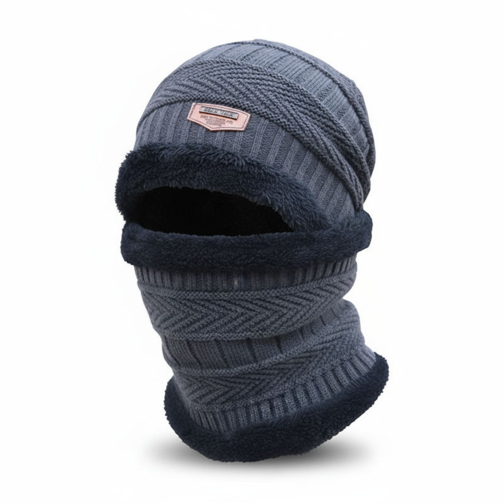 Warmte muts met gezichtsbescherming
