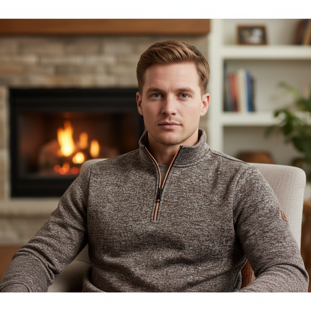 Verwarmende herenpullover