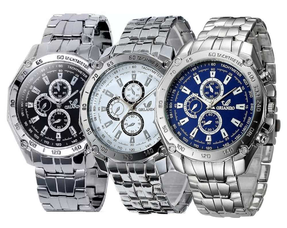 Zakelijk herenhorloge Silver