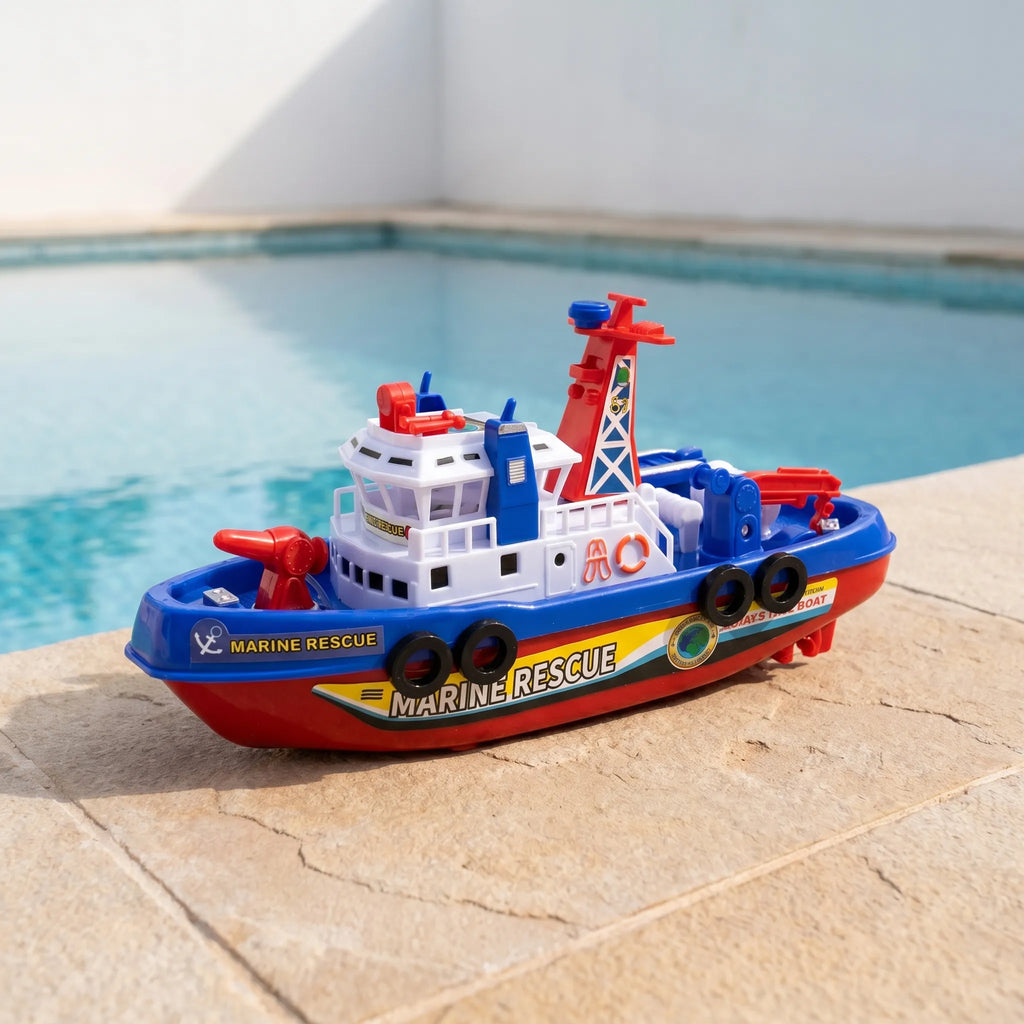 Brandweerboot met waterkanon