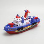 Brandweerboot met waterkanon