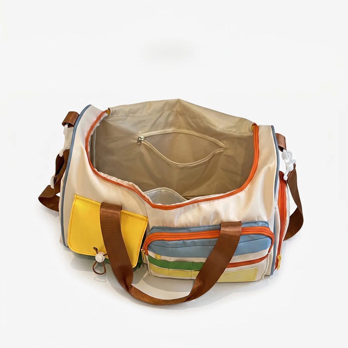 Weekendtas met kleurvlakken