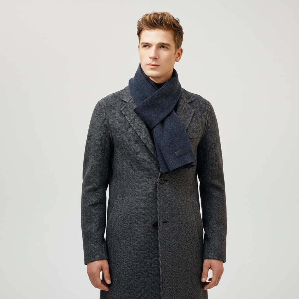 Zachte kasjmier polyester mix sjaal