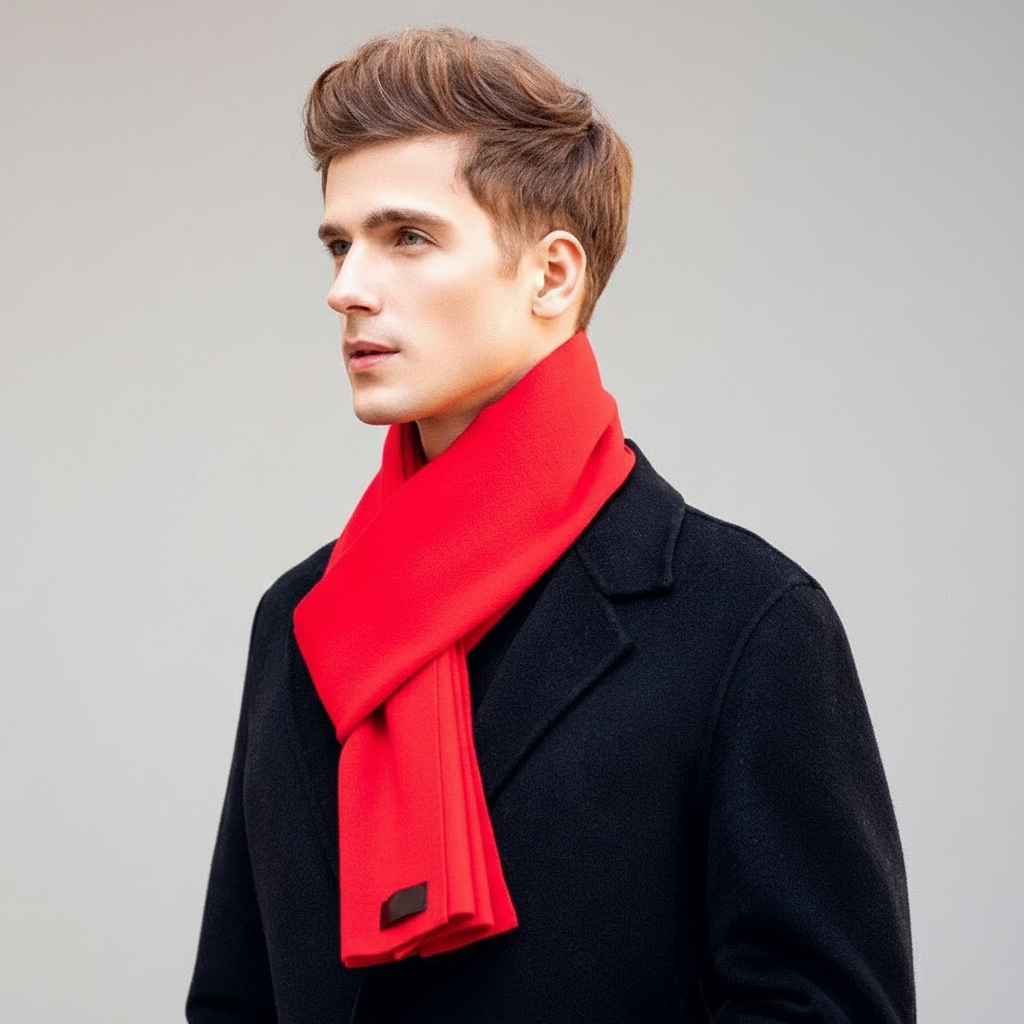Zachte kasjmier polyester mix sjaal
