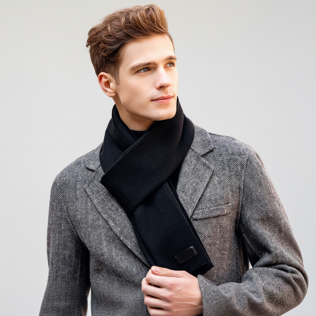 Zachte kasjmier polyester mix sjaal