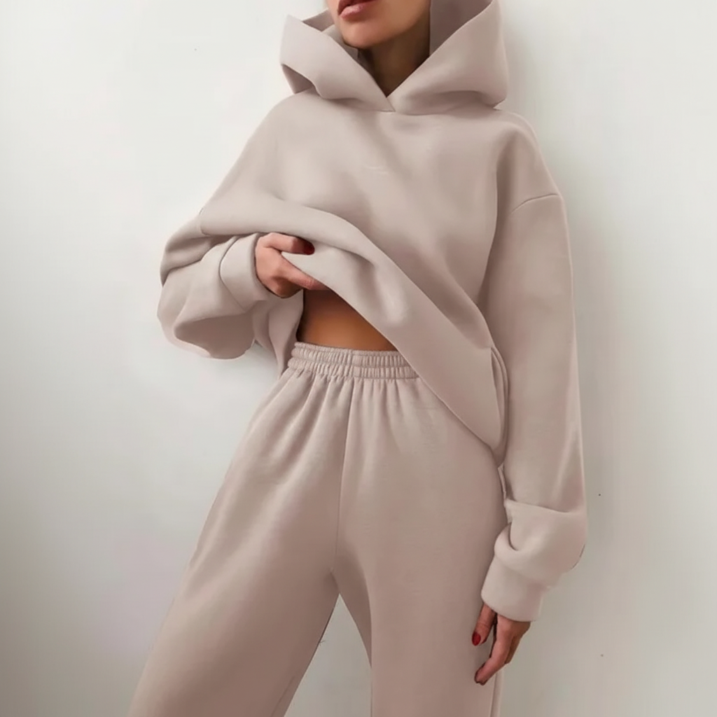 Zacht fleece trui-set