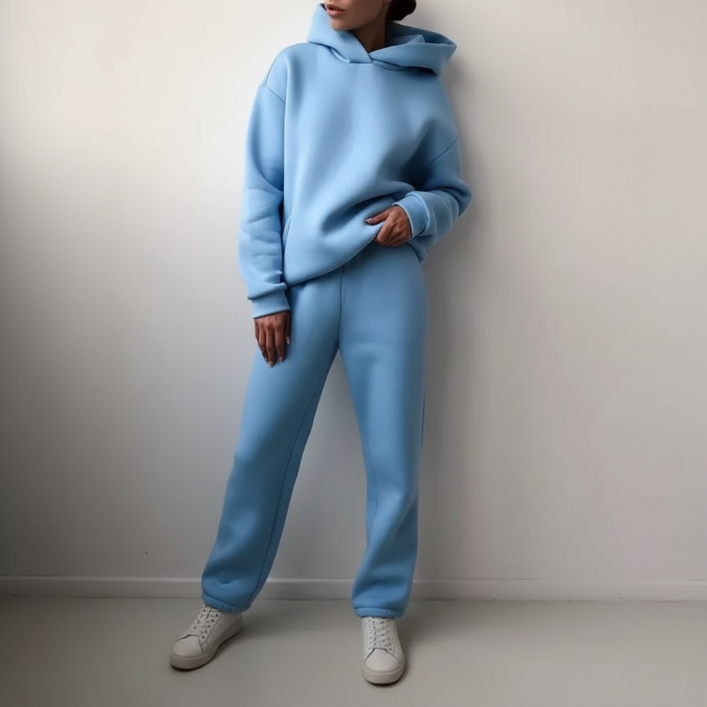 Zacht fleece trui-set