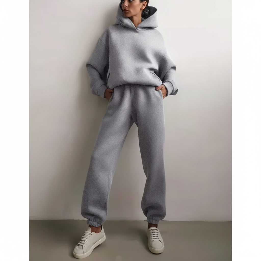 Zacht fleece trui-set