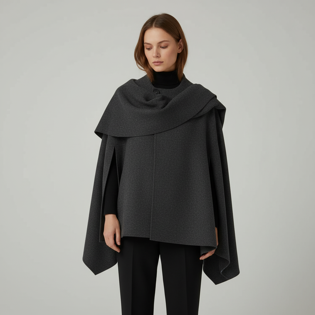 Ruim gesneden modecape