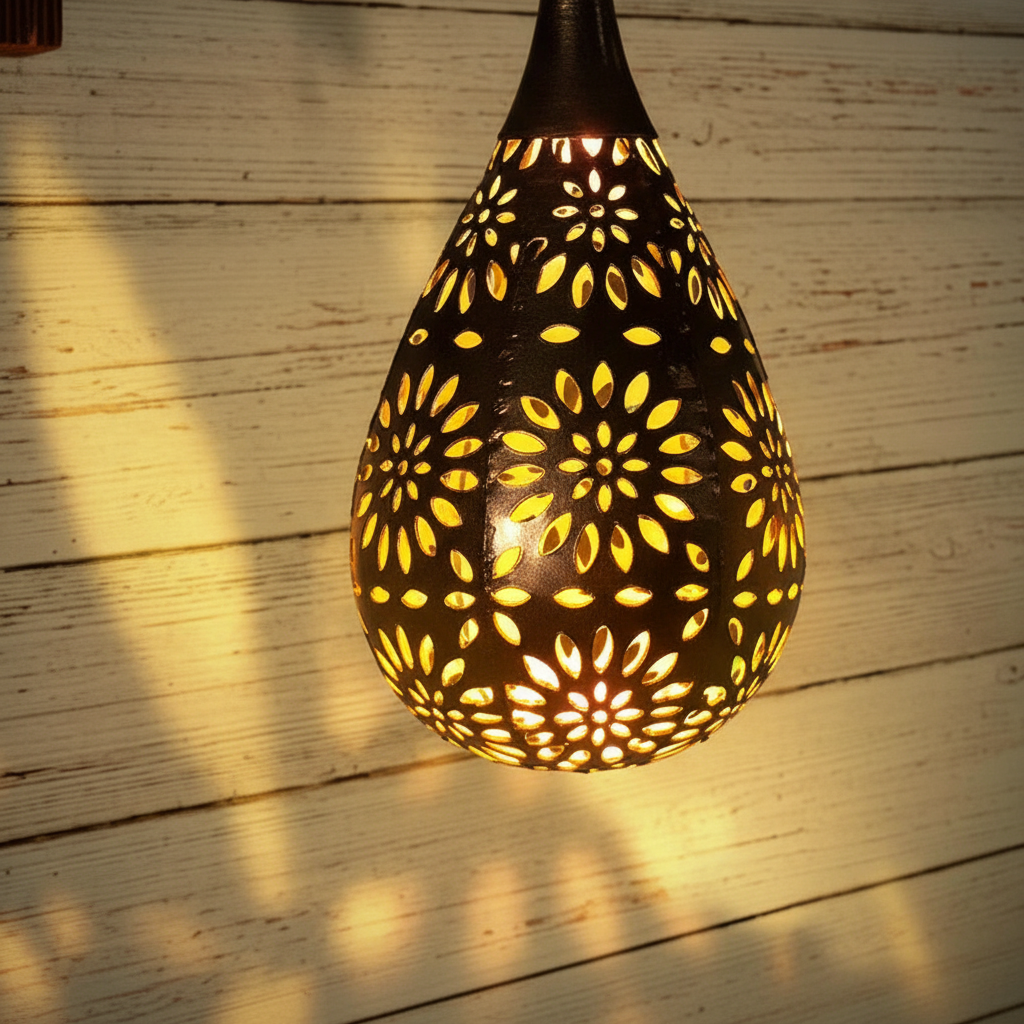 Weerbestendige hangende buitenlamp