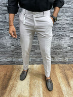 Slim fit formele herenbroek
