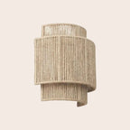 Eigentijdse rotan geweven wandlamp