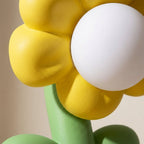 Speelse tafellamp met bloemen — afbeelding 3