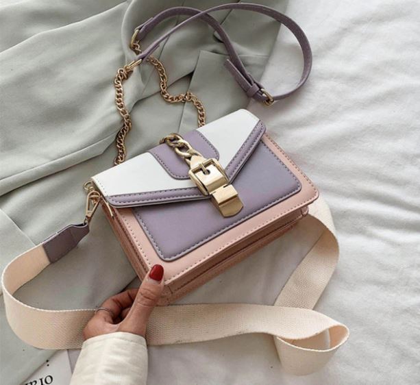 Damestas met ketting en schouderriem