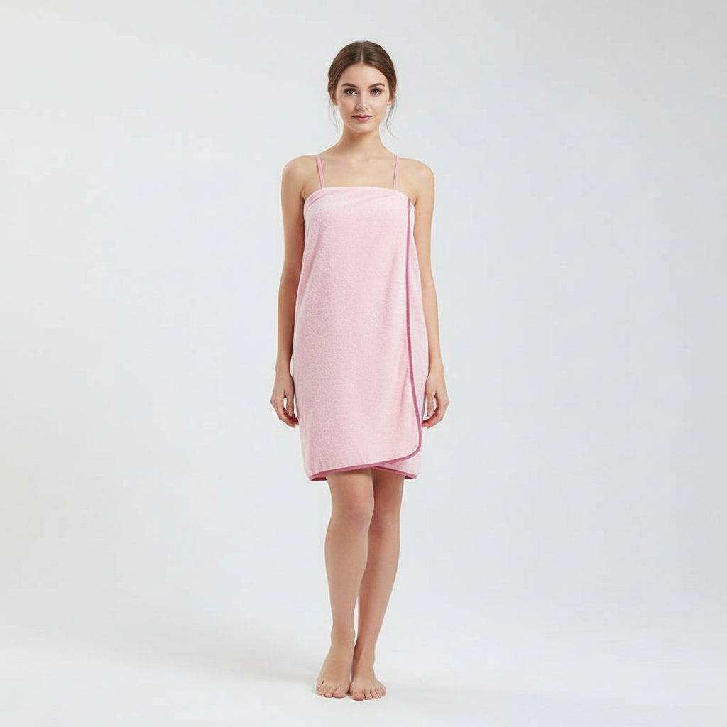 Wickelkleid für das bad