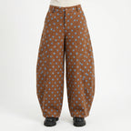 Wijde barrel-leg broek