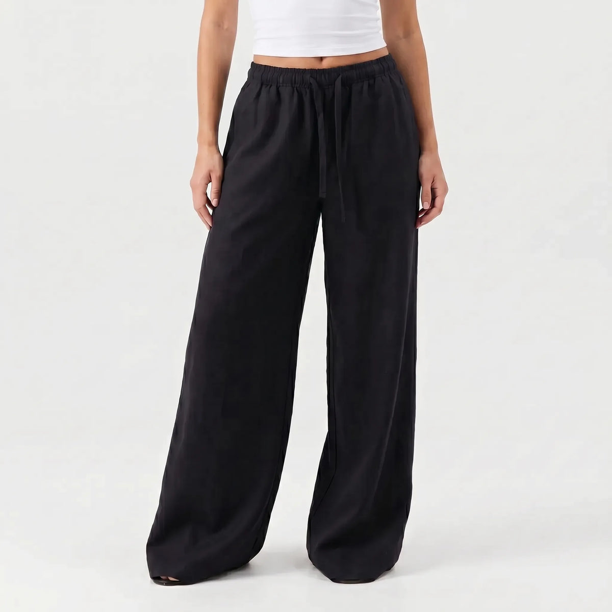 Wijde casual broek