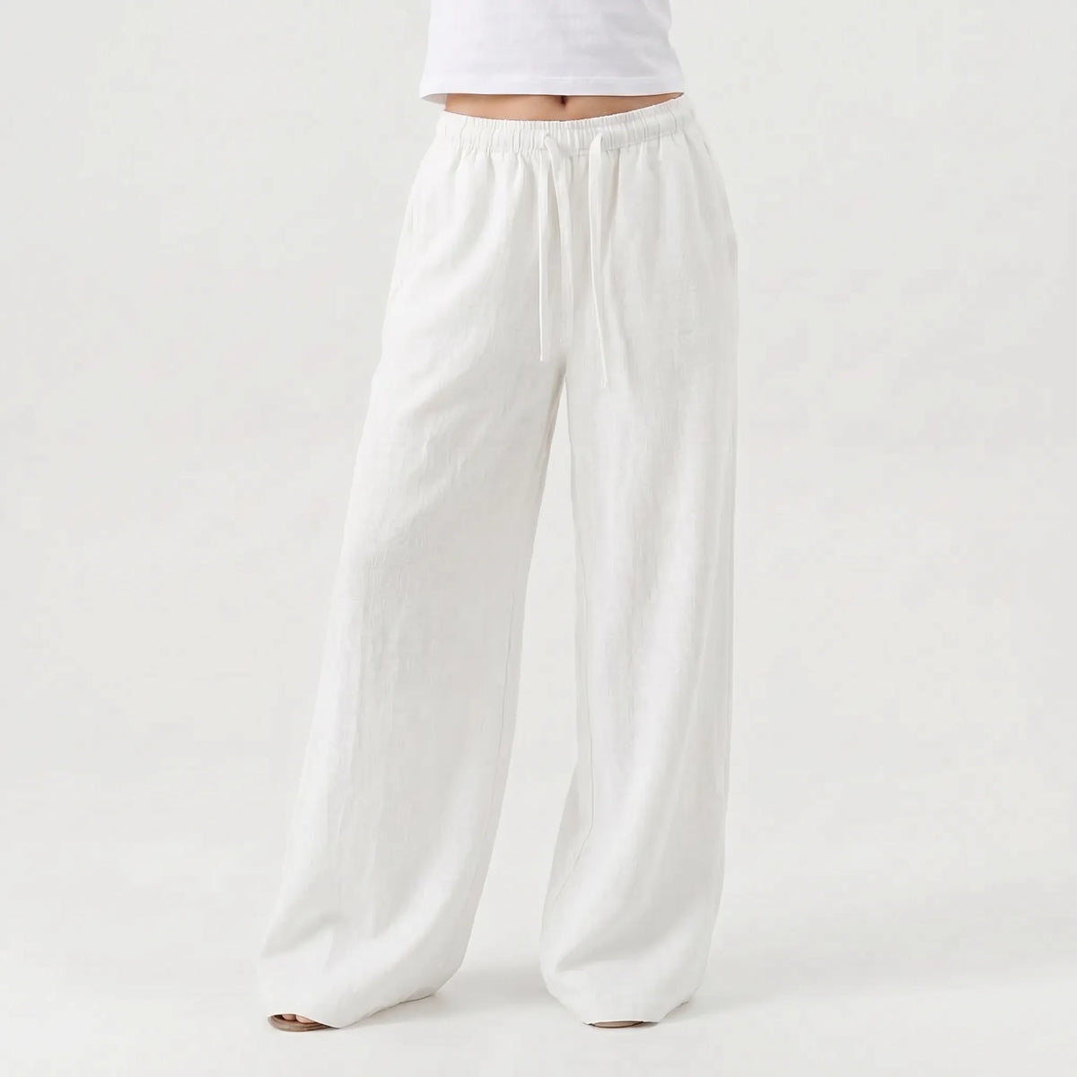 Wijde casual broek