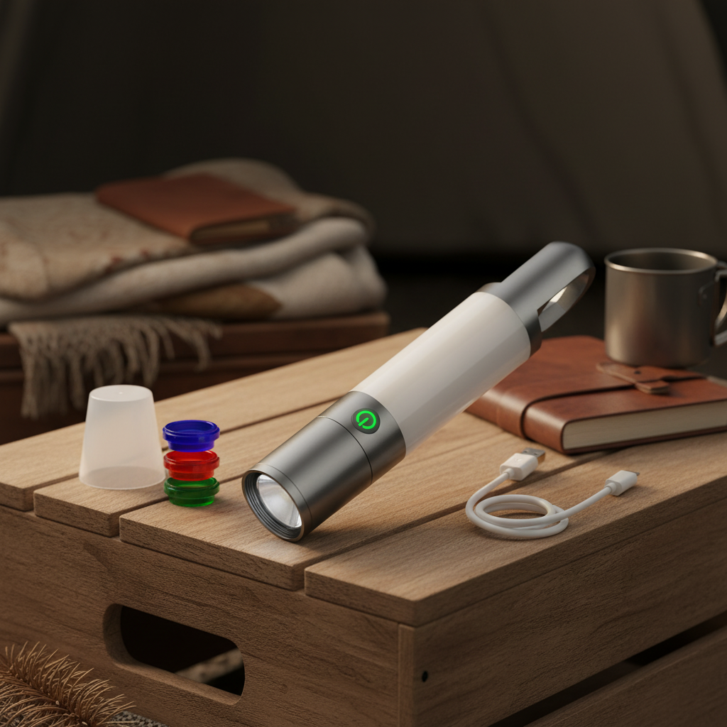 Oplaadbare LED zaklamp