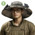 Outdoor zonnehoed met ingebouwde ventilator