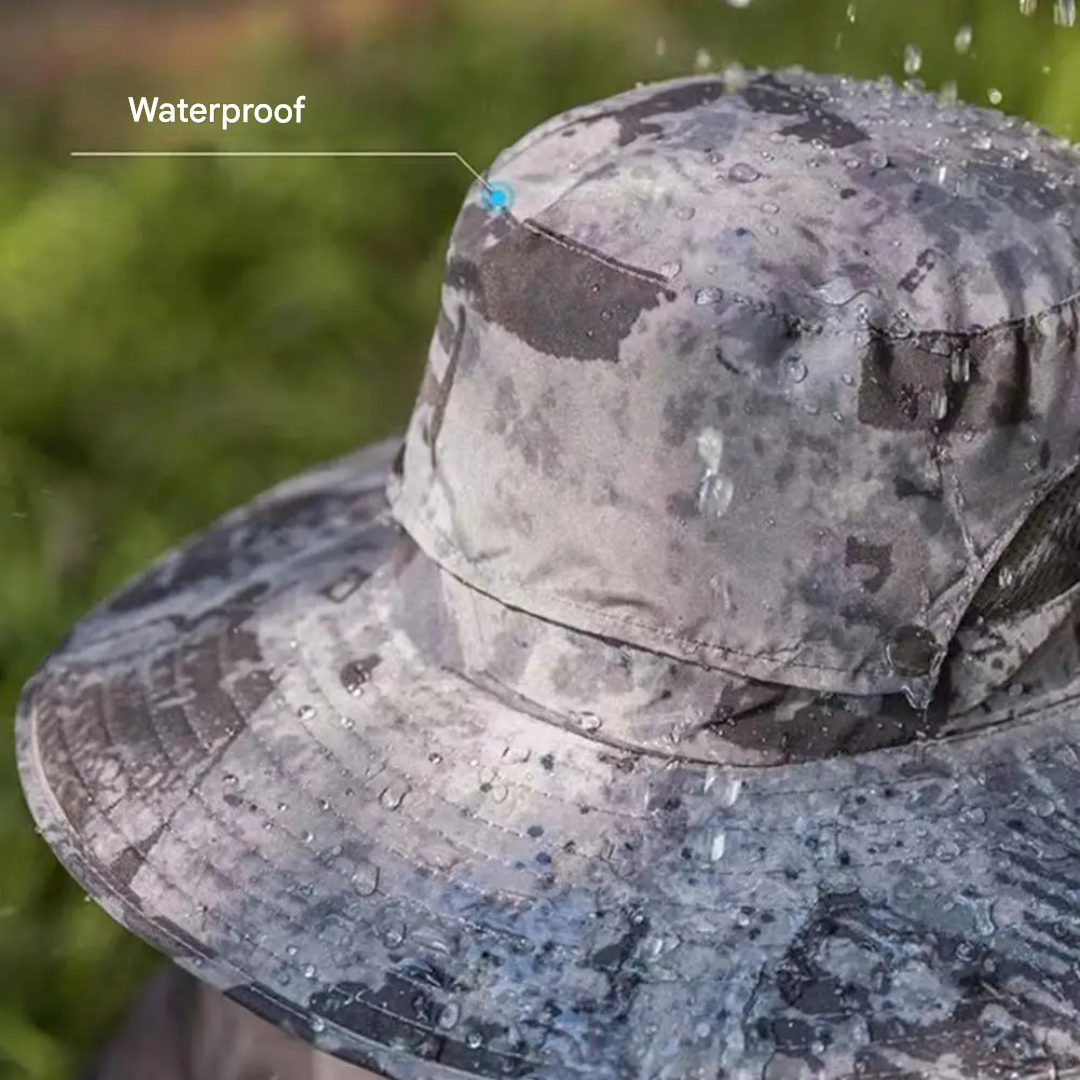 Outdoor zonnehoed met ingebouwde ventilator