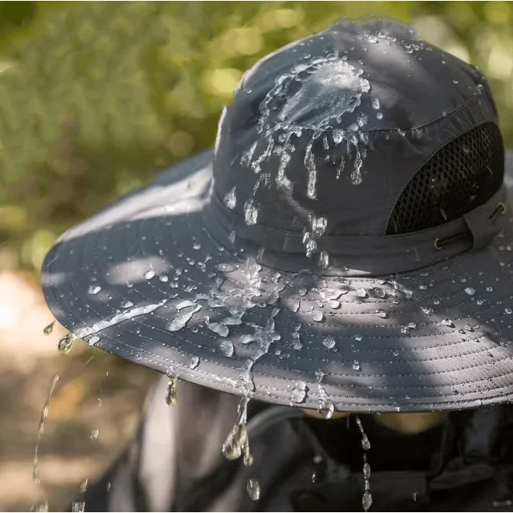 Outdoor zonnehoed met ingebouwde ventilator