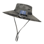 Outdoor zonnehoed met ingebouwde ventilator