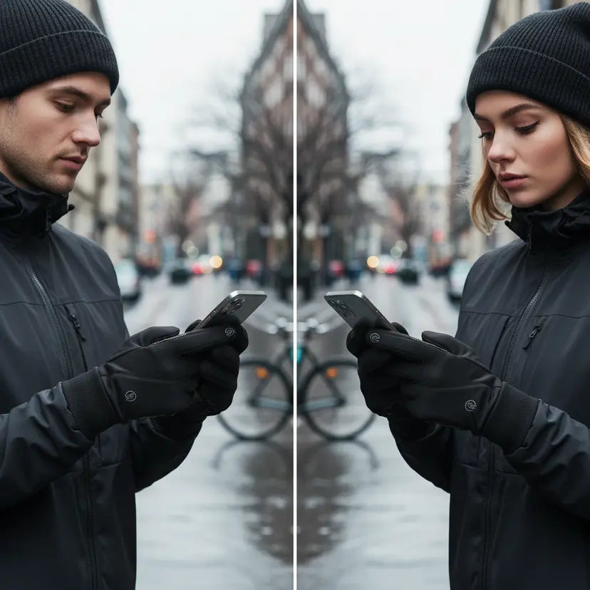 Winddichte handschoenen met touchfunctie